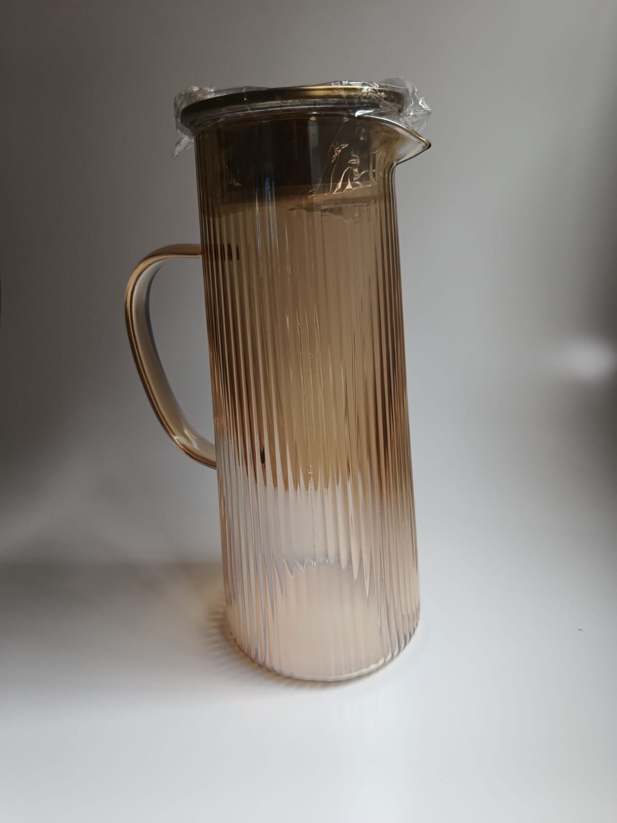 Jarra de vidrio con tapa 1300 ml (Ambar)